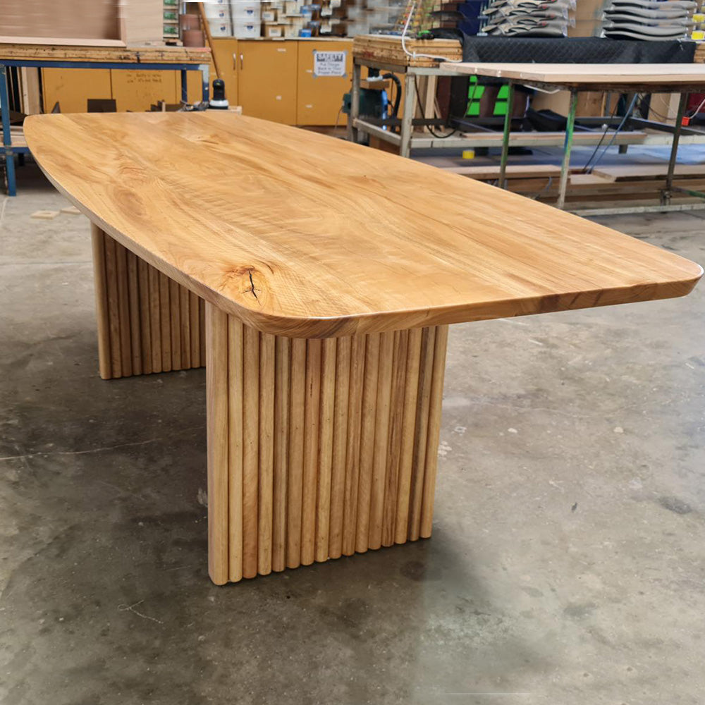 Buchanan Table with cigar shaped top
