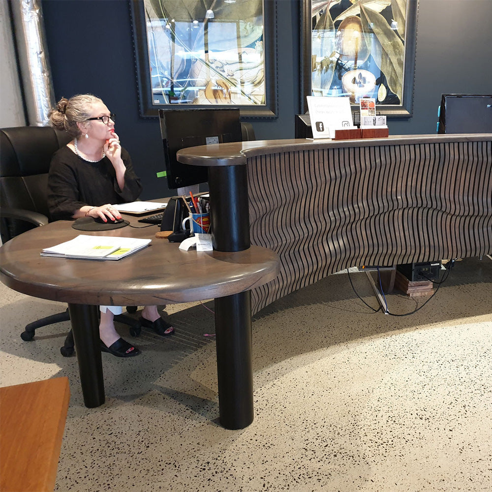 Surplus Stock - 'Wave" Reception Counter - SS114